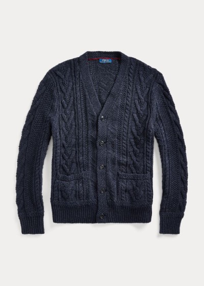 Men's Polo Ralph Lauren Aran Cotton-Blend Cardigan | 690817LRP